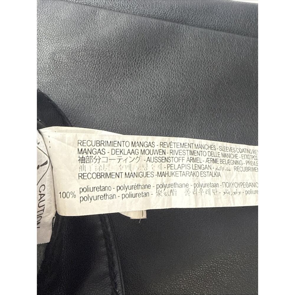 Zara Sleek Black Leather Flare Trousers - Picture 7 of 7